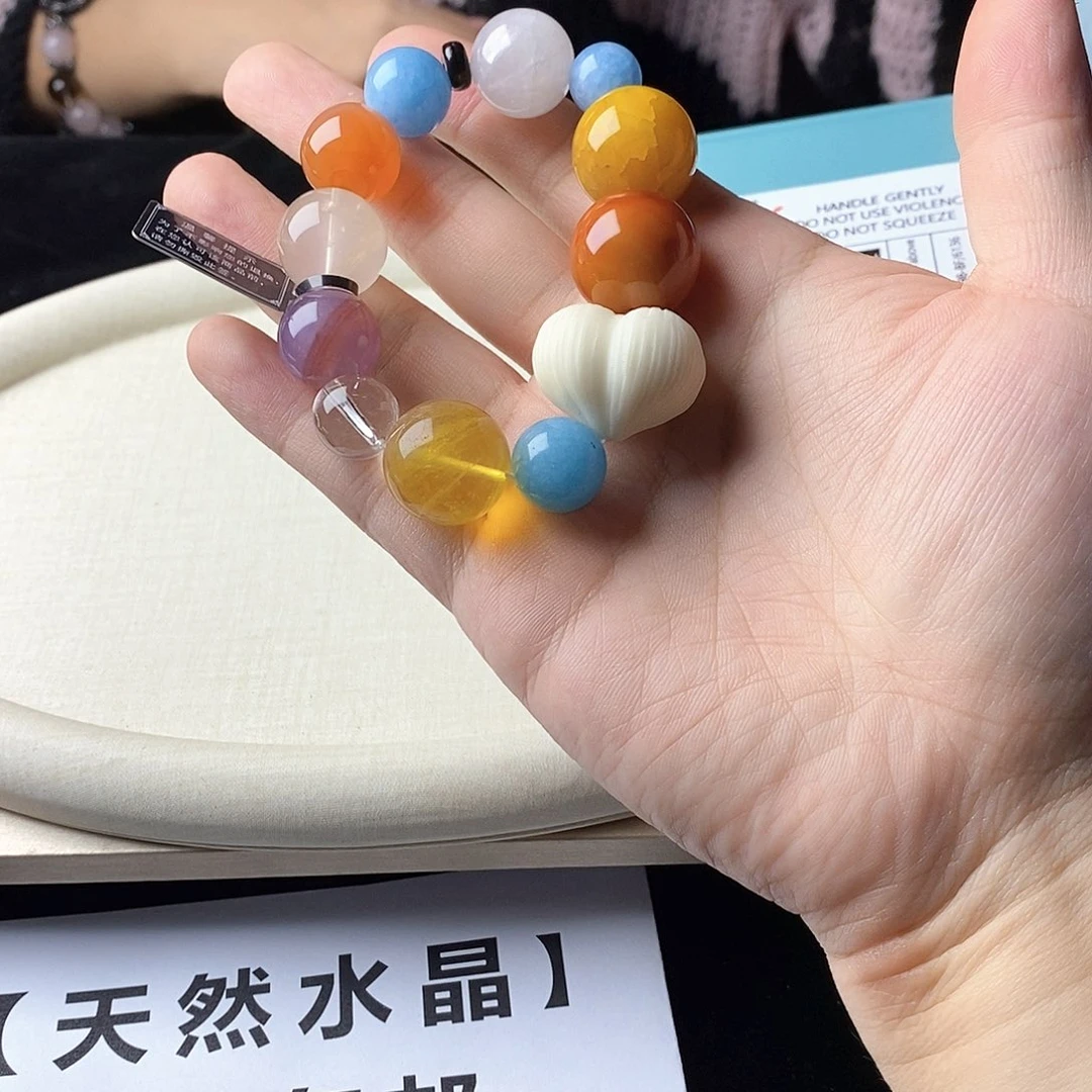 银S925镀金镶嵌手链水晶