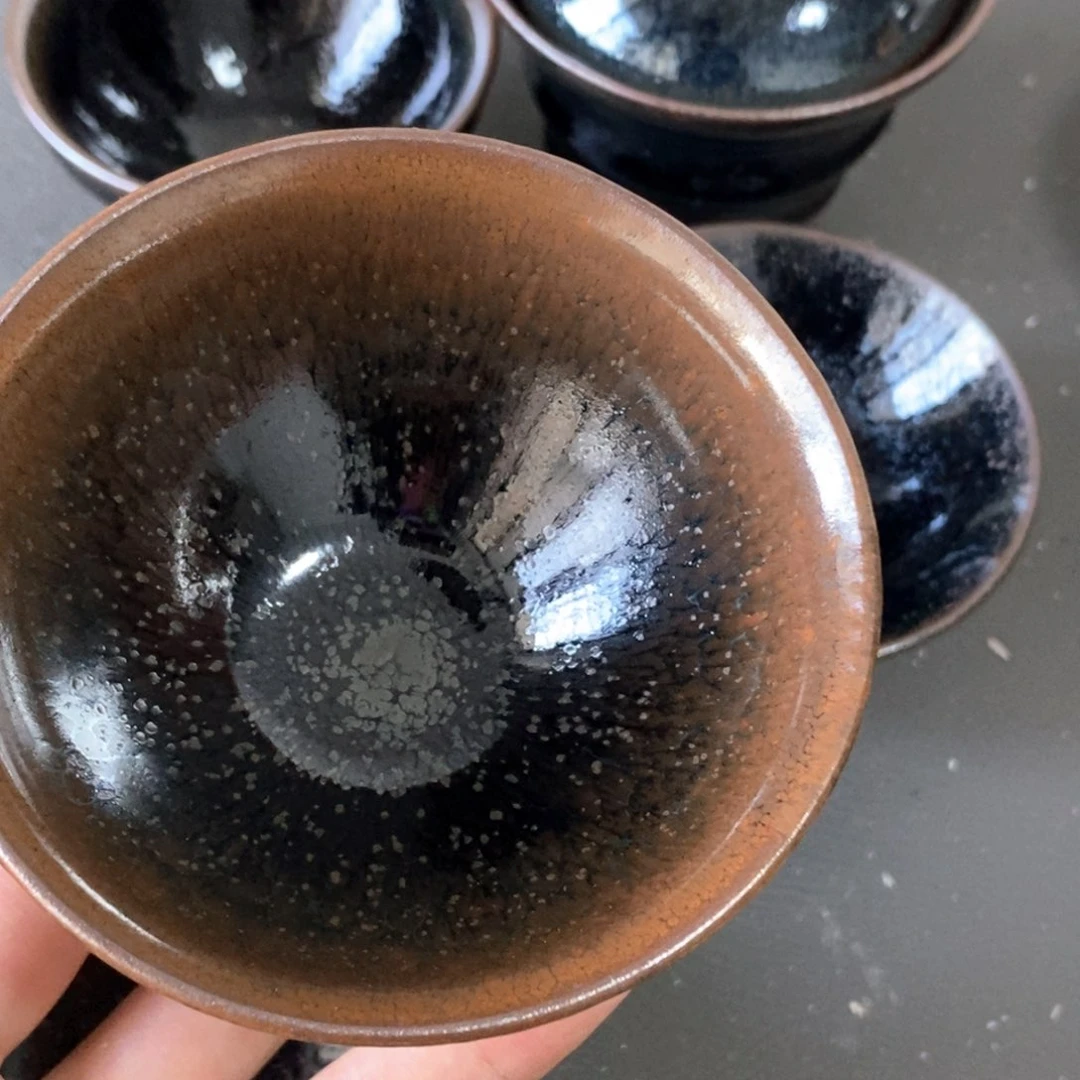 浔***栗茶盏建盏主人杯一只