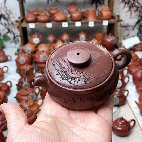 朱泥茶壶120cccccccccc虾趣