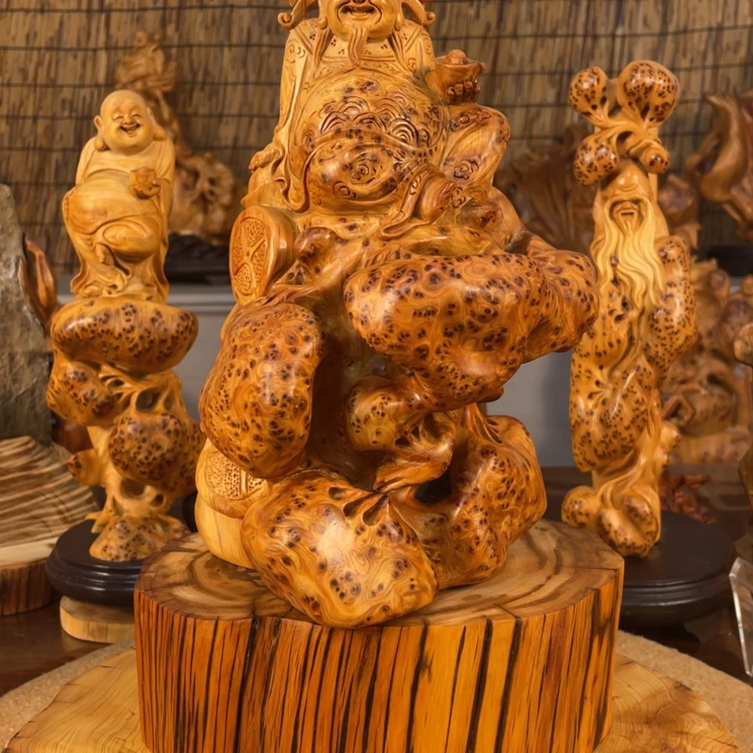 无***影柏木（崖柏）太行崖柏精品手把件