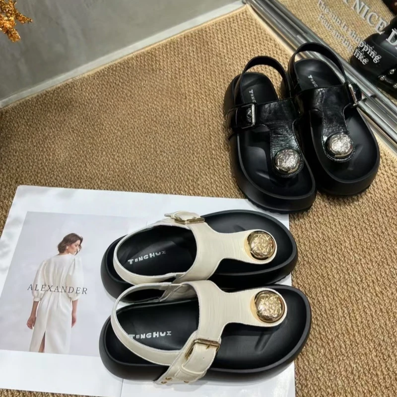 运动沙滩鞋银色罗马鞋子