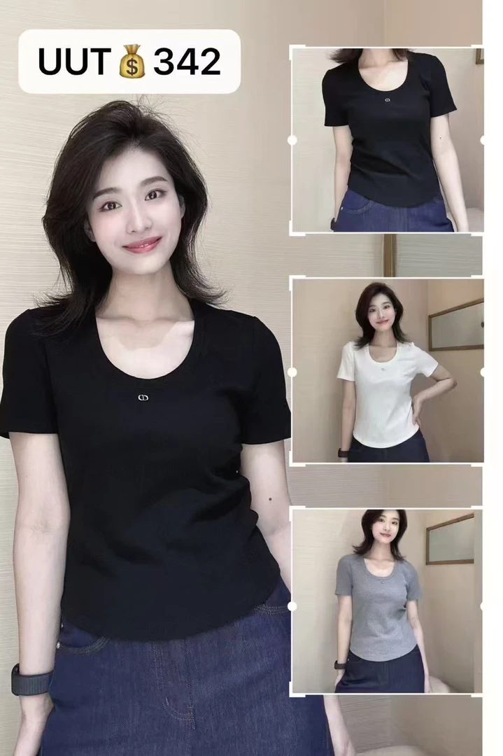 LIVELY.YAN【店铺同款】U领T恤显瘦百搭