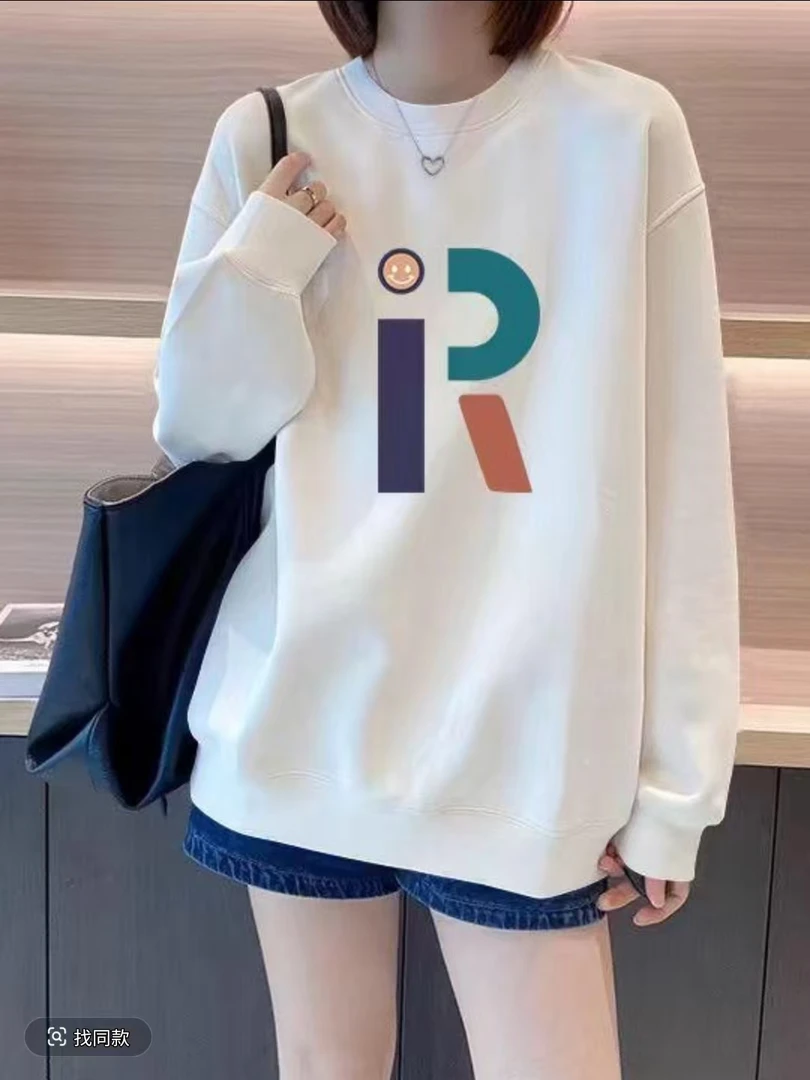 圆领秋季情侣潮服时尚运动卫衣—大R