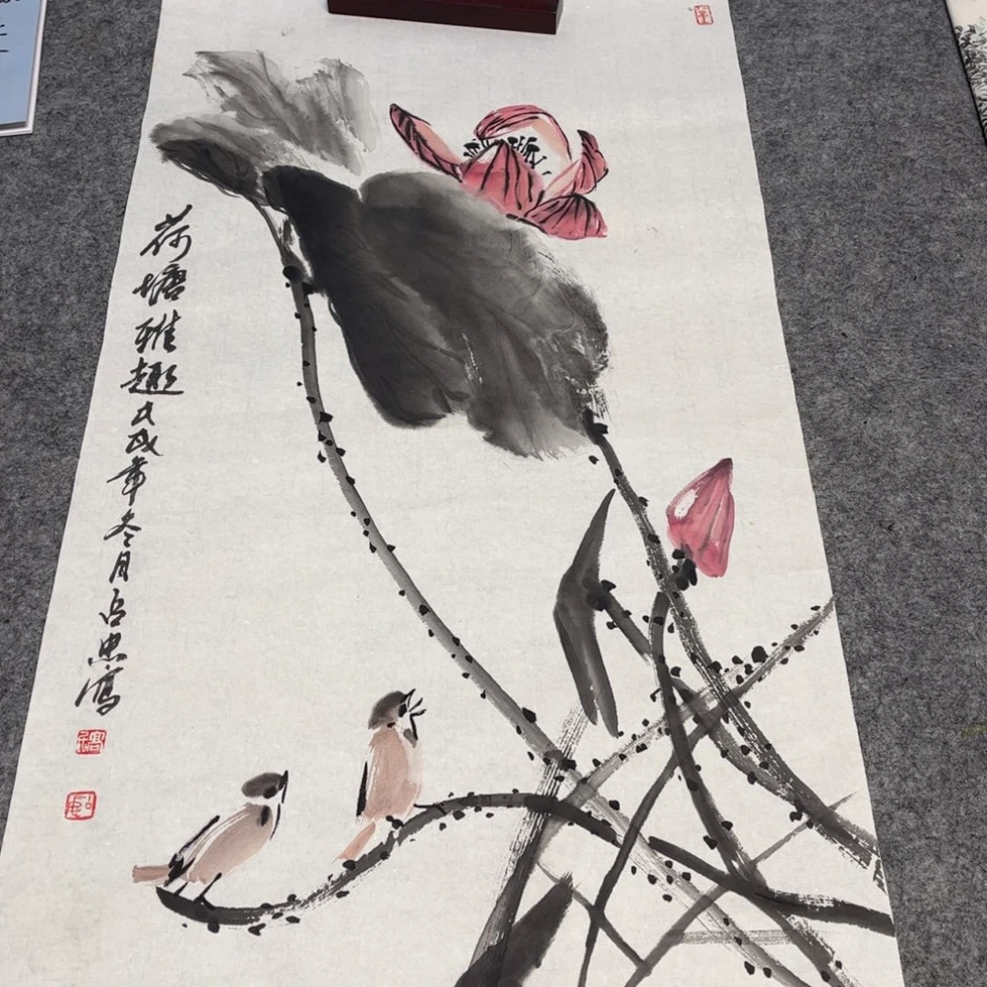 国画12.16纯手绘无边框作品