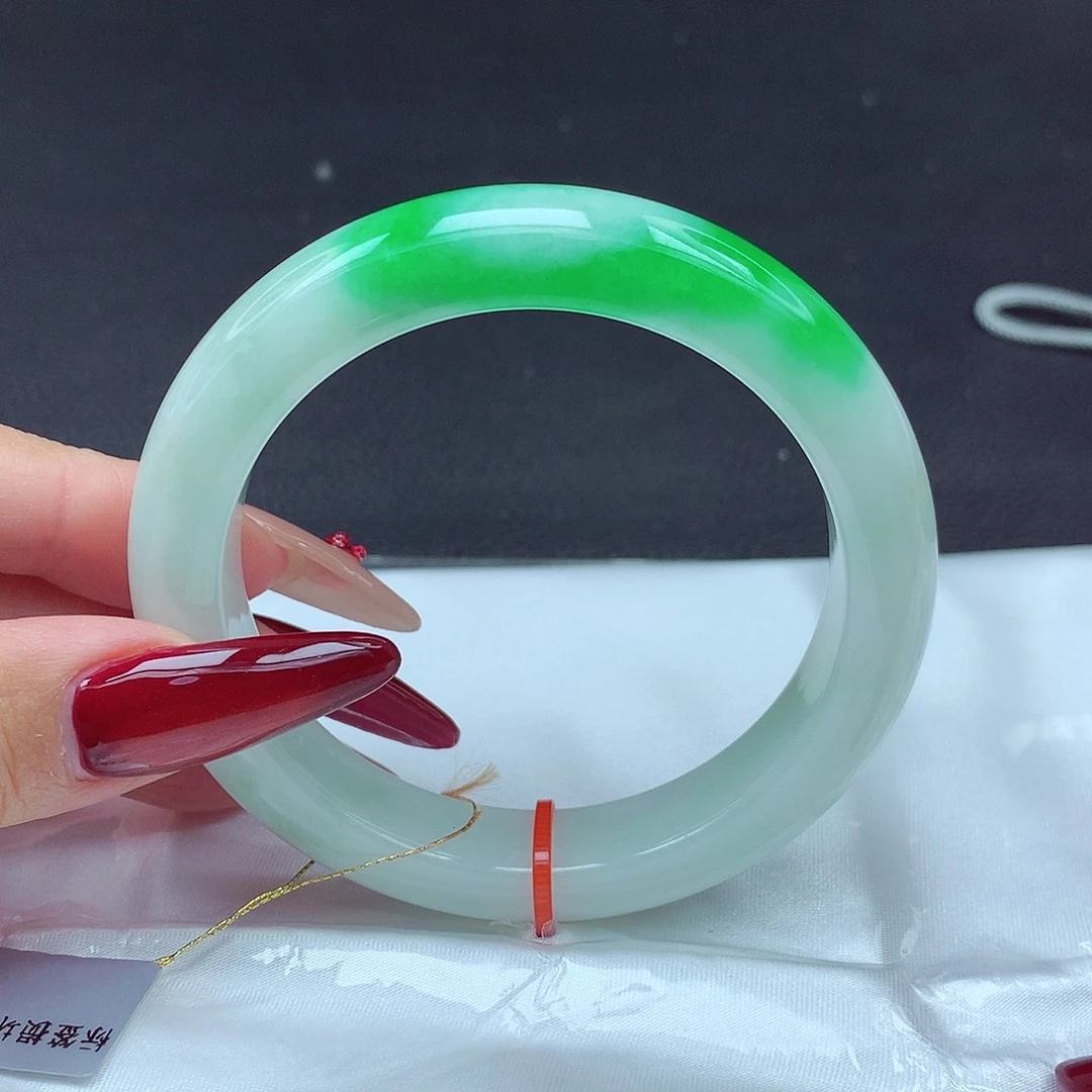 未镶嵌手镯翡翠57圈930