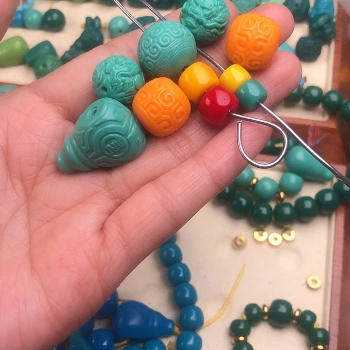 琉璃颈饰关*爷精工套装