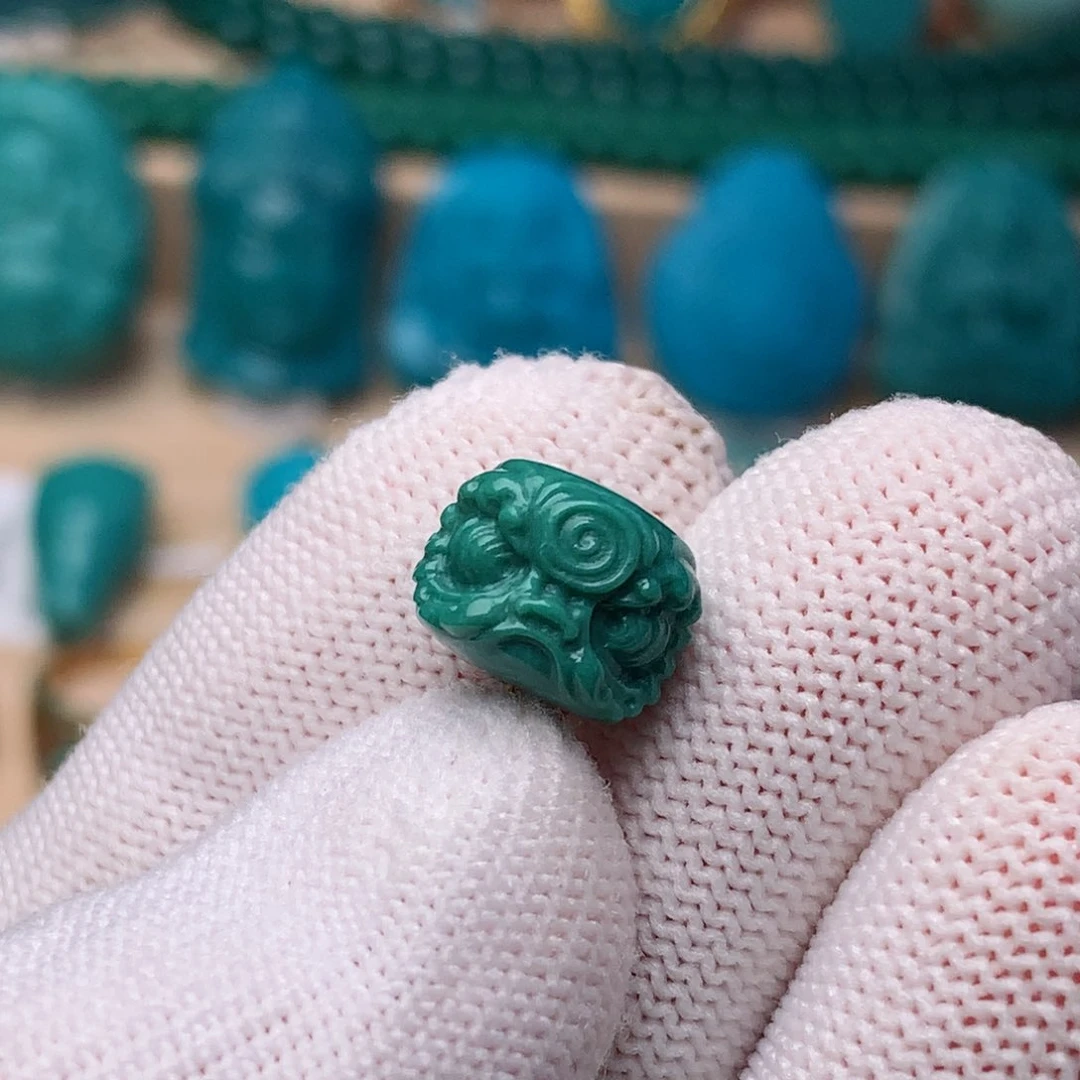 未镶嵌绿松石珠宝奇石10.8m m