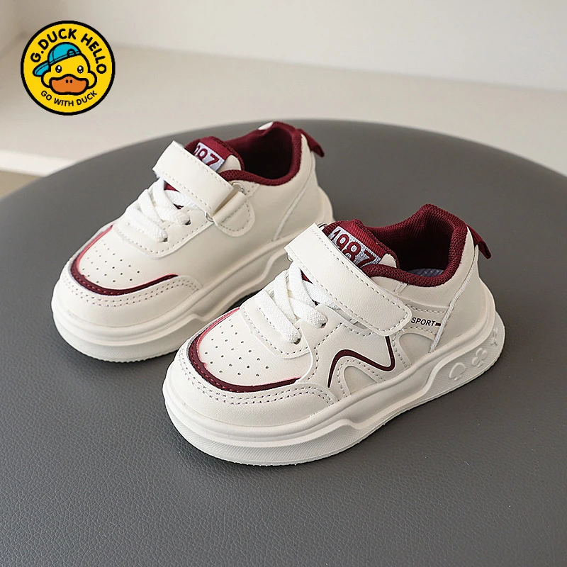 哈罗小黄鸭儿童夏季鞋子儿童户外鞋子2025新款春季单鞋儿童小白鞋