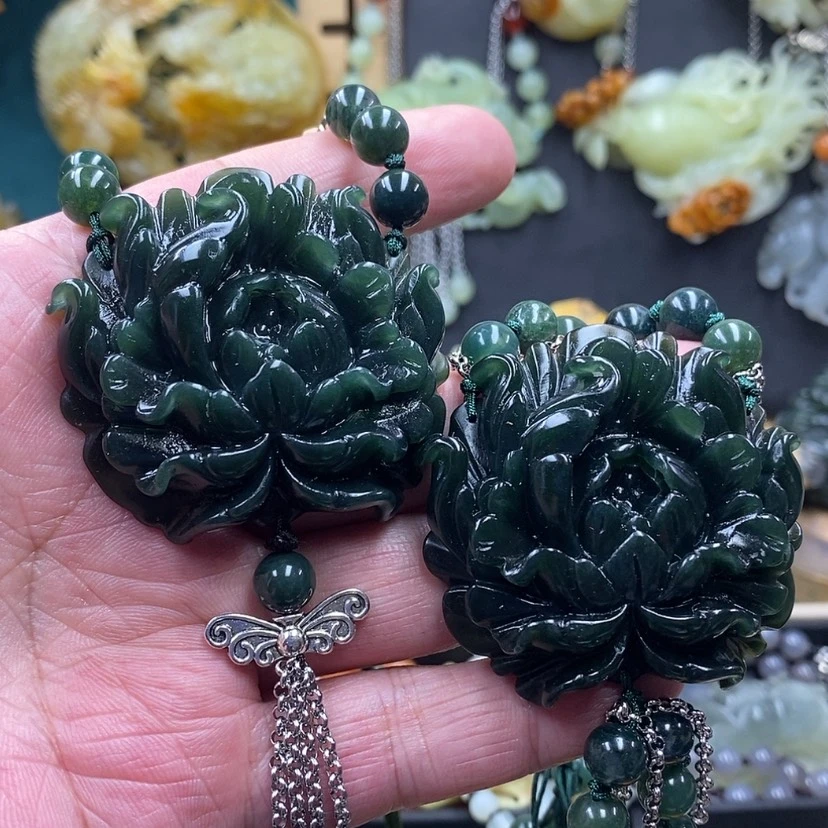 【闪购商品】岫玉岫玉吊坠手牌未镶嵌独*