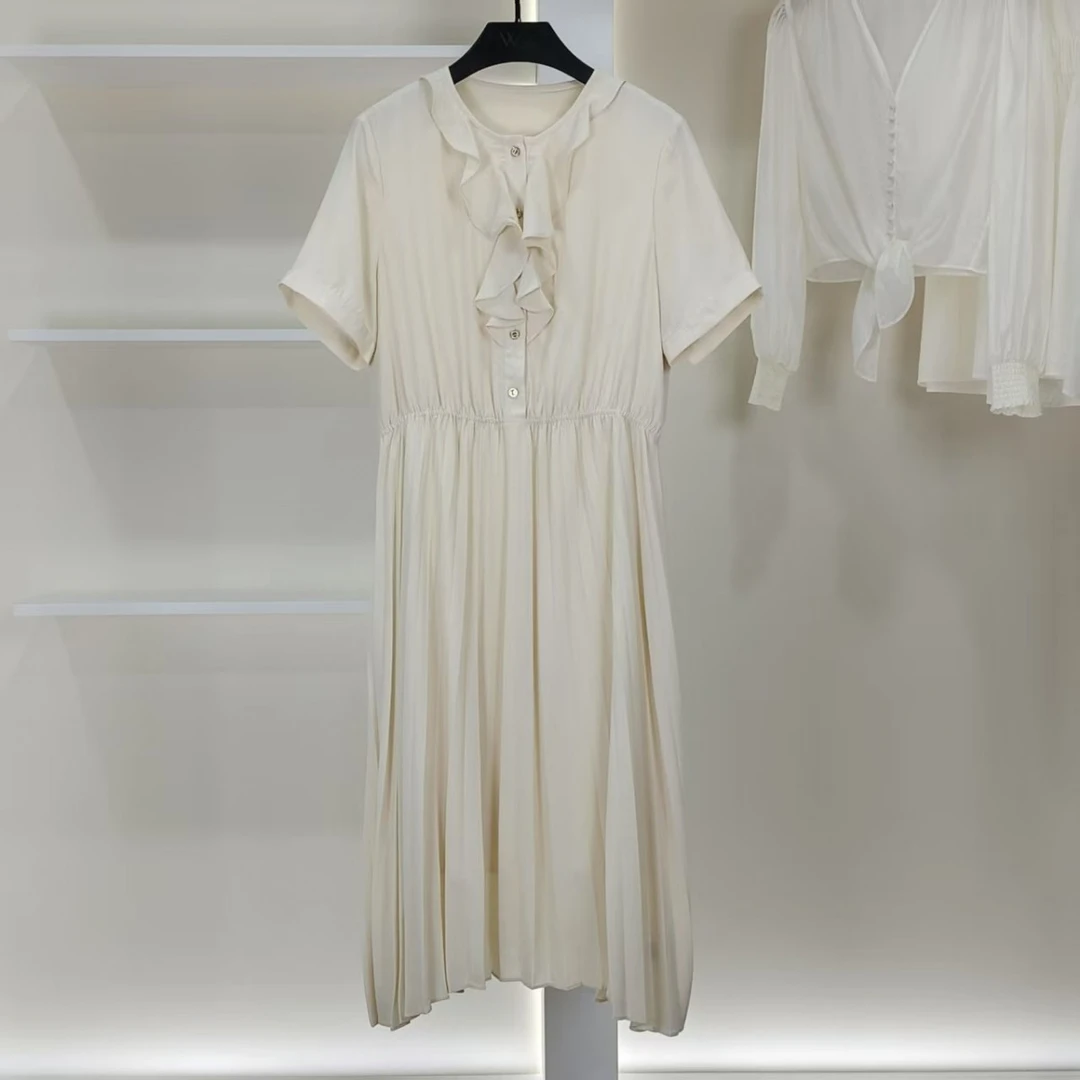 麦迪尚品  5042932简约时尚短袖连衣裙夏季女装品牌专柜撤柜