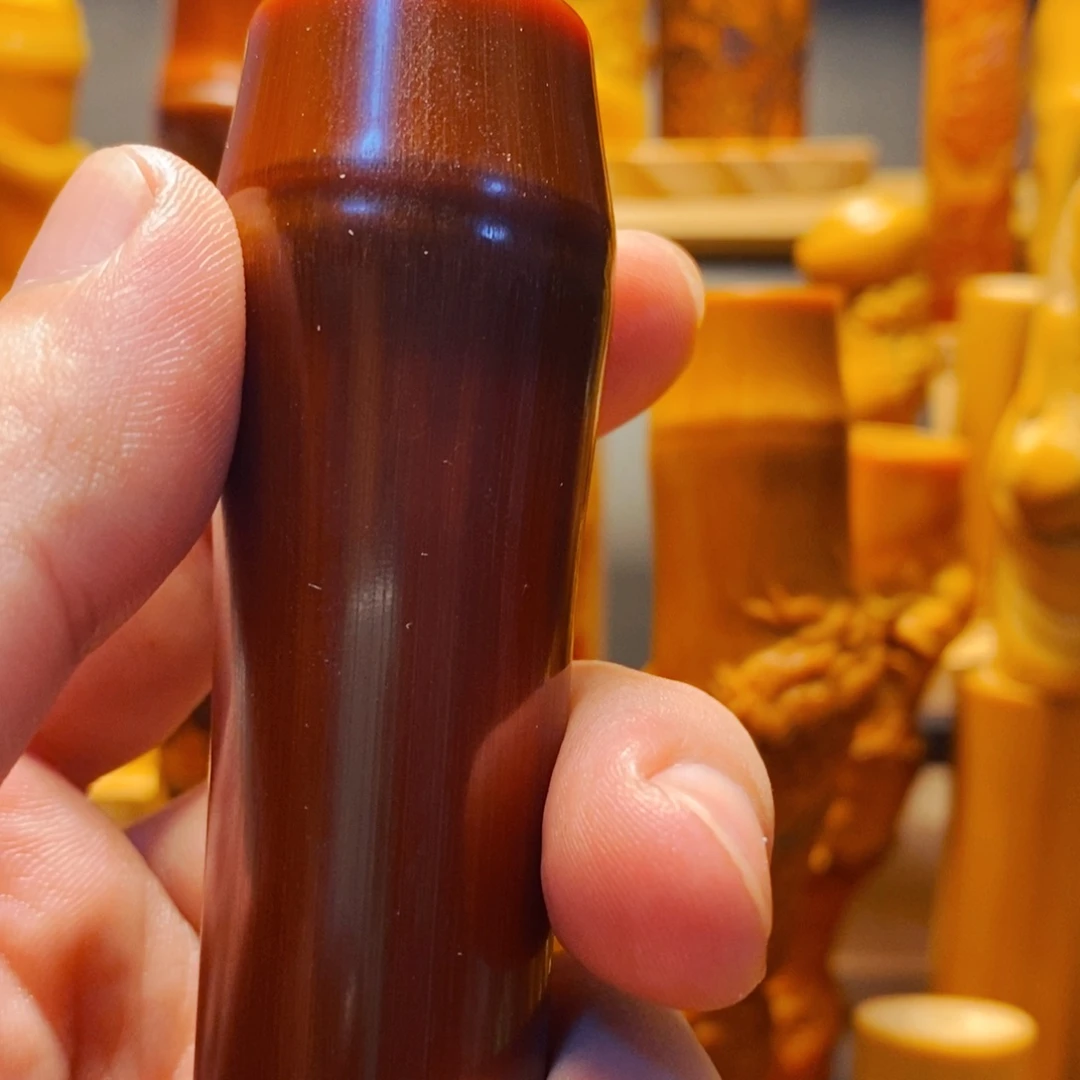 涤纶老红皮玉竹作品
