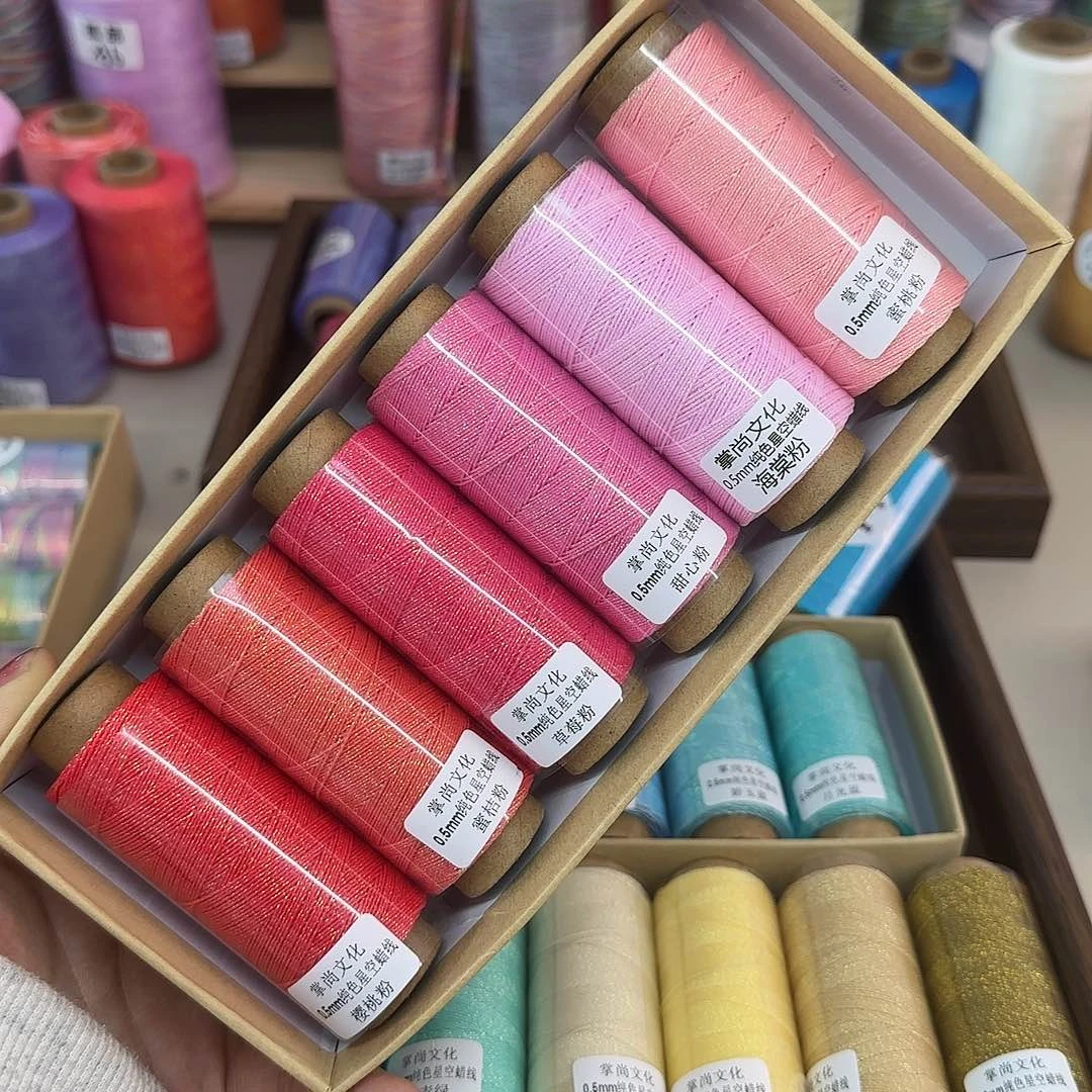 0.5洒金扁蜡 粉色6个