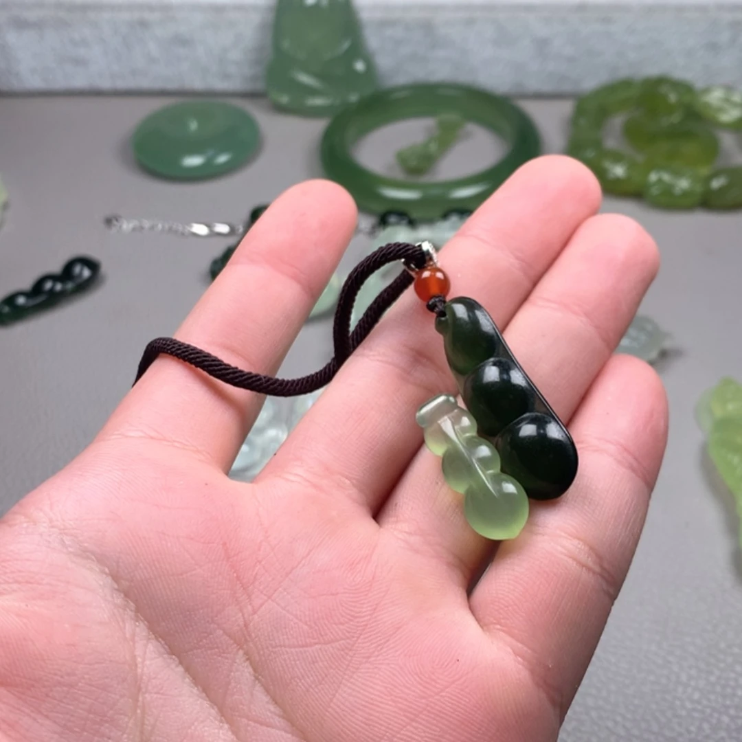 【闪购商品】未镶嵌蛇纹石玉岫玉拍两单铭**店