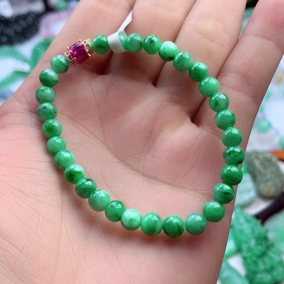 未镶嵌手链翡翠手串