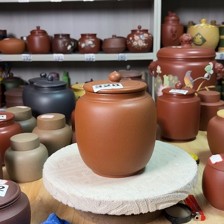 紫砂茶叶罐一斤装茶叶罐处理328