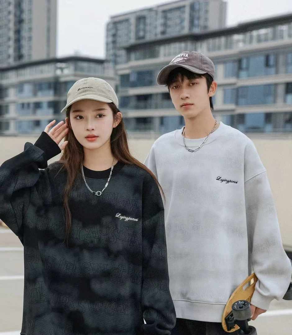 【88157--黑色】青少年潮品加绒卫衣