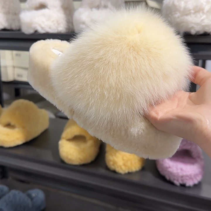 套趾款35奶杏色狐狸8厘米「定制款不退」