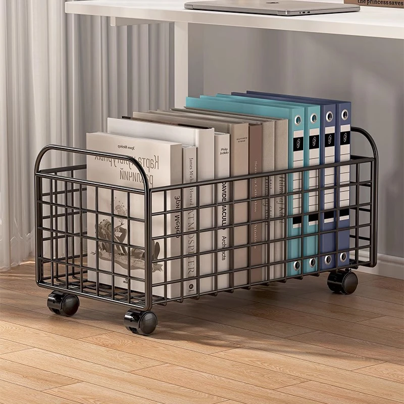 可移动桌下落地书架置物架教室桌面书本书包零食办公文件收纳架子