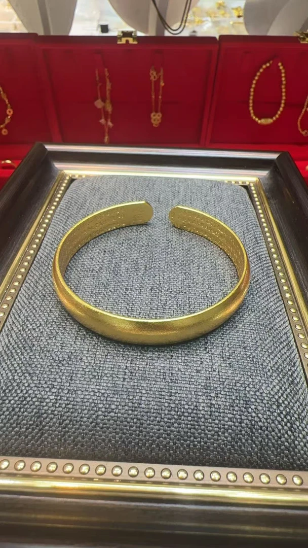 宽面心经活口传承手镯999中式国风时尚气质简约百搭A113