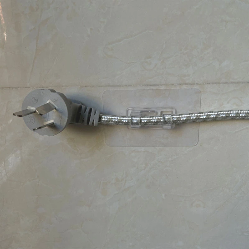 塑料壁挂插头数据线理线器固定器充电器厨房收纳绕线器整理免打孔