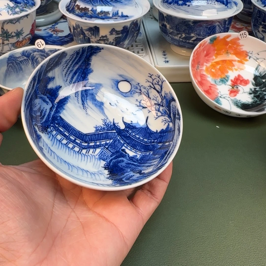 纯手工纯手绘茶具石头21