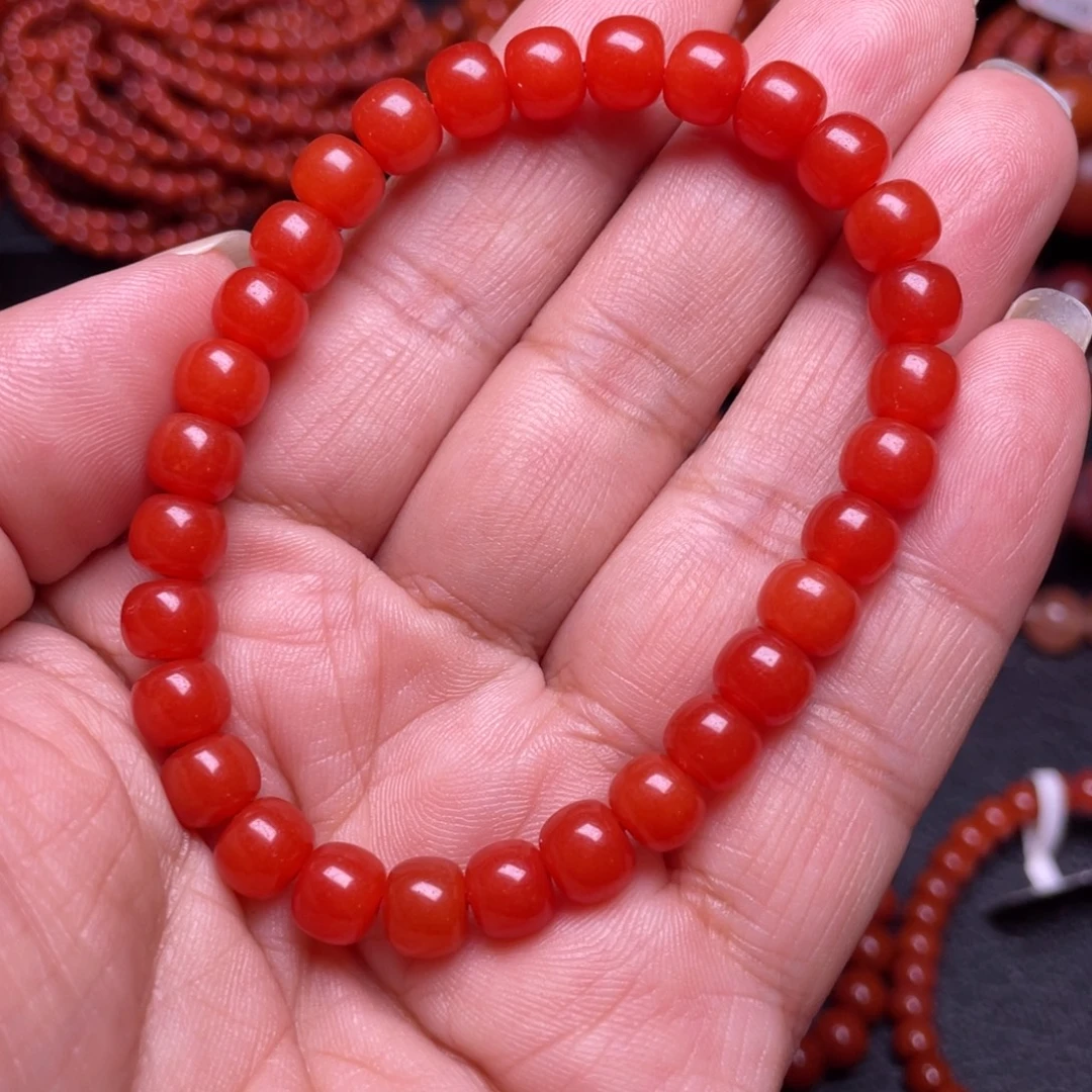 南红玛瑙未镶嵌手链