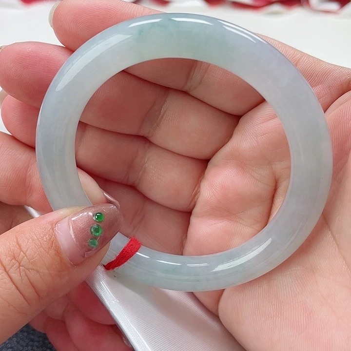 翡翠手镯未镶嵌缅甸翡翠手镯56圈