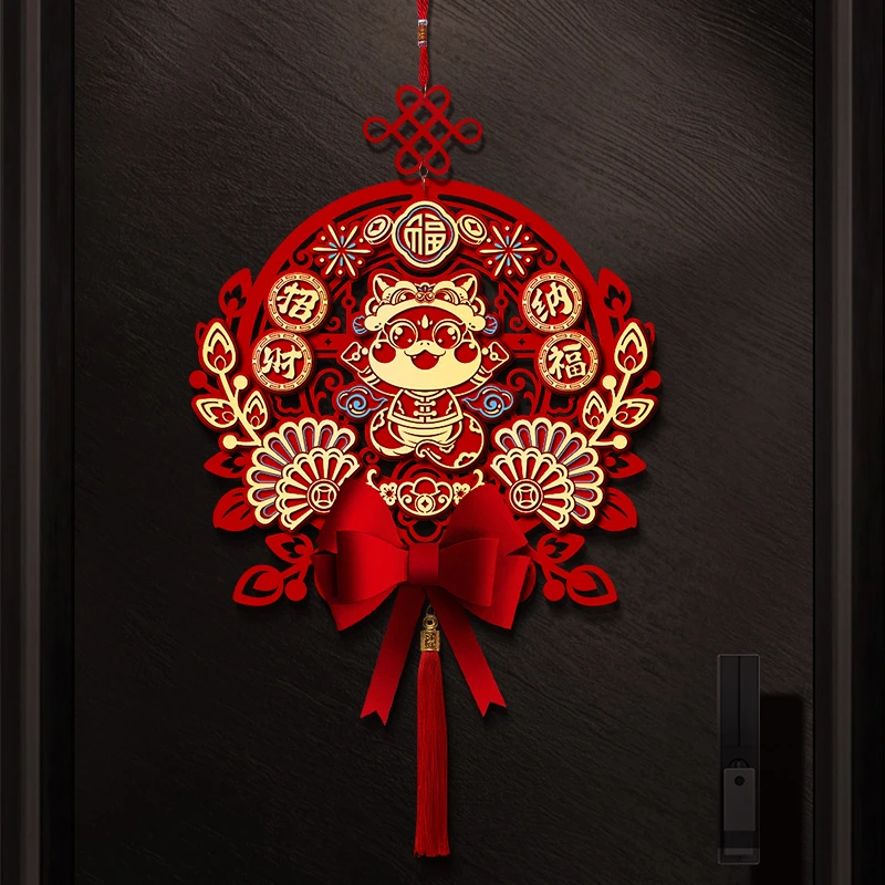 2025新款蛇年新年福字挂件门贴入户门春节门挂过年布置装饰品挂饰