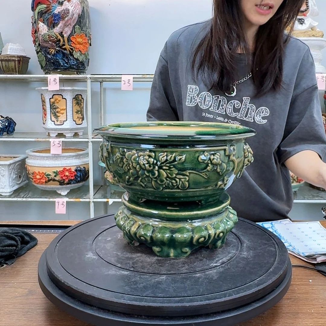 焦***化石湾盆180陶瓷