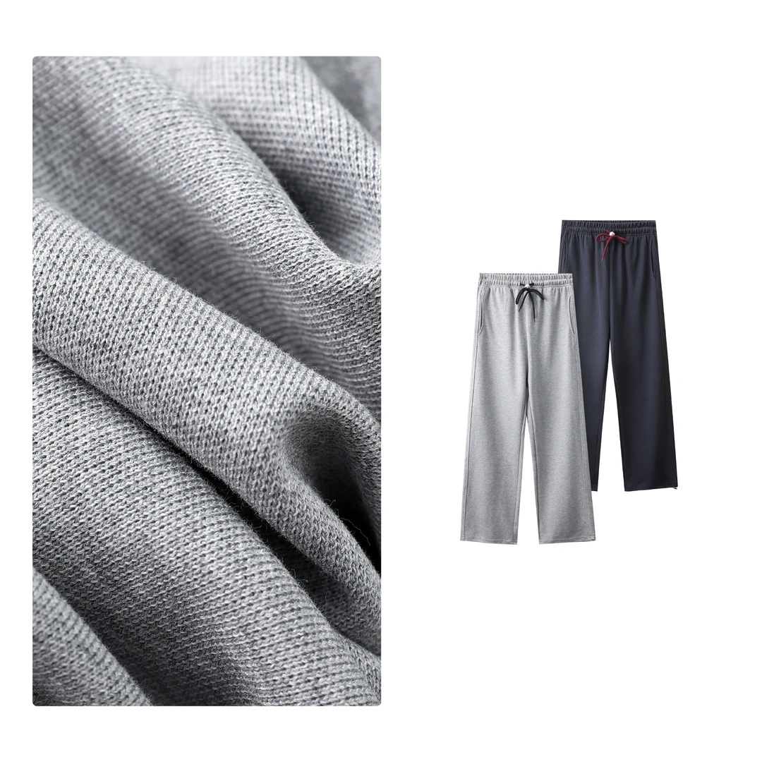 B 门店39&9！刚需休闲裤」一裤两穿百搭松紧腰直筒卫裤阔腿裤C23531