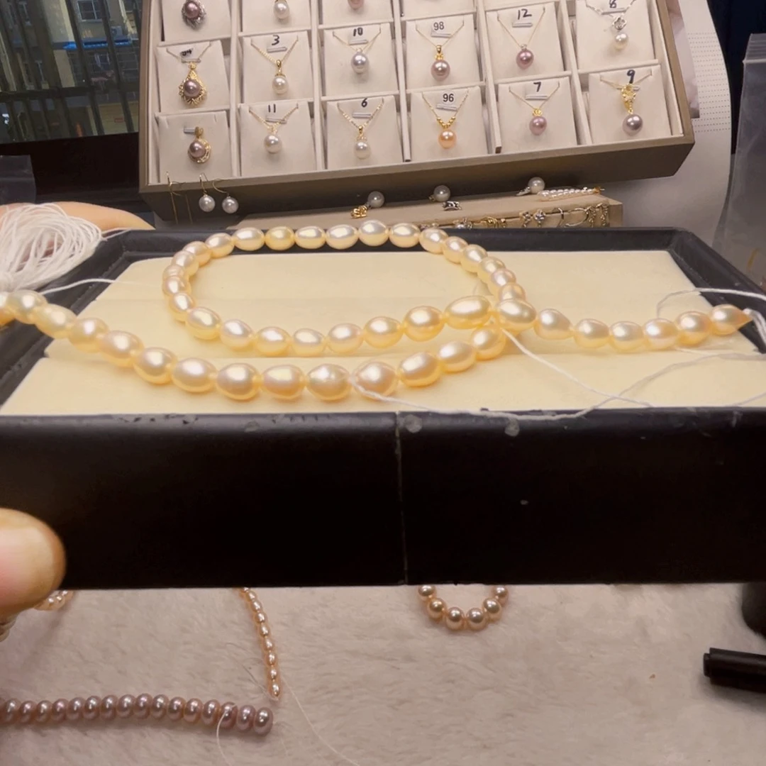 银S925镶嵌淡水珍珠珍珠首饰