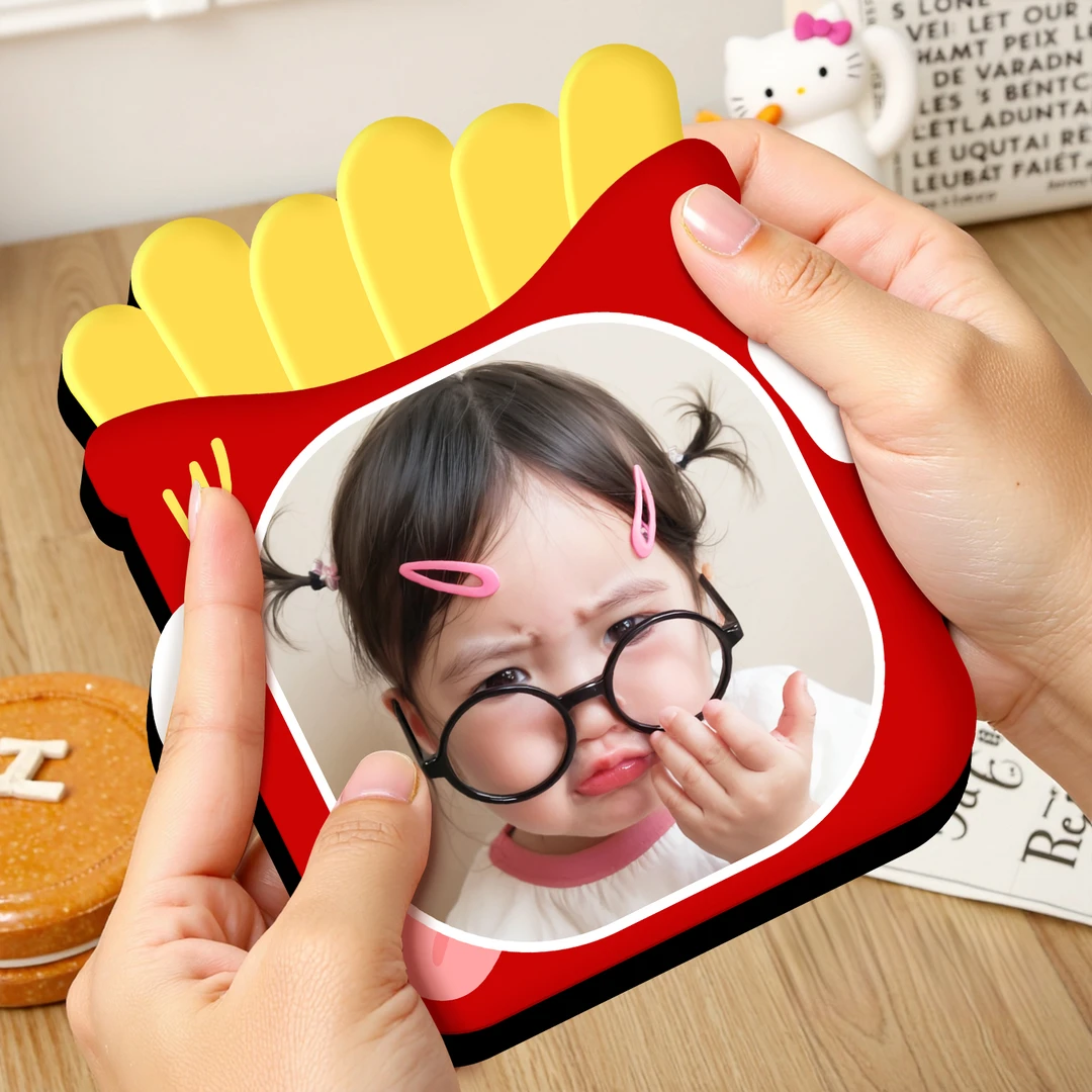 【趣味薯条】定制可爱小相框儿童摆台加打印照片宝宝摆件相框摆台