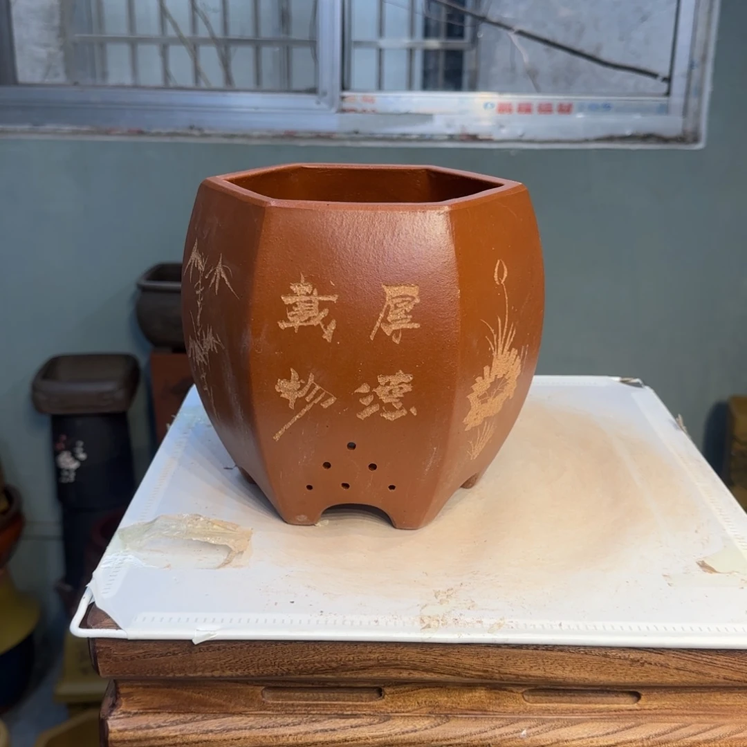 紫砂花盆紫砂口径17