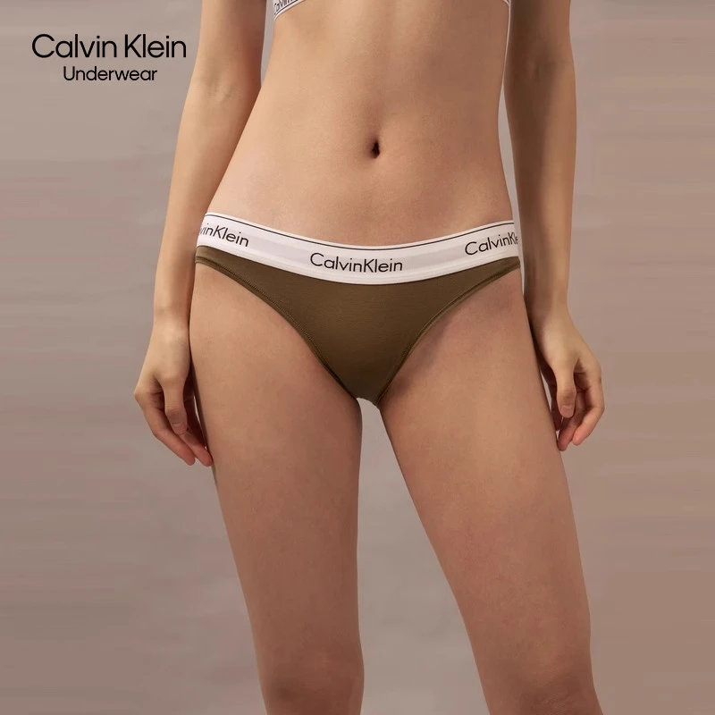 【明星同款摩登引力带】CK内衣女士提花性感比基尼内裤F3787AD