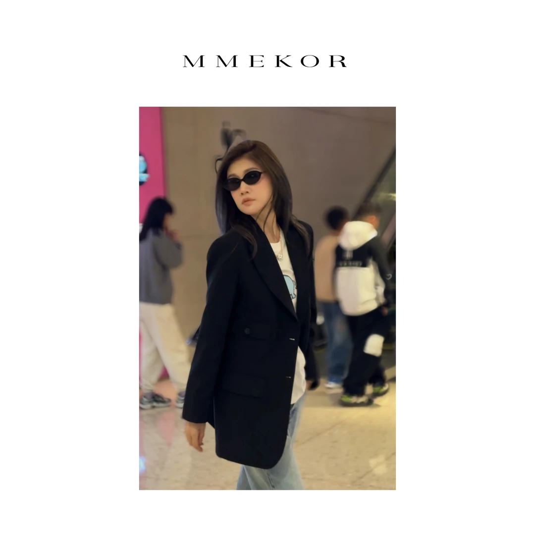 MMEKOR“曼城利兹”外套 2025新款静奢老钱风西装上衣 89511