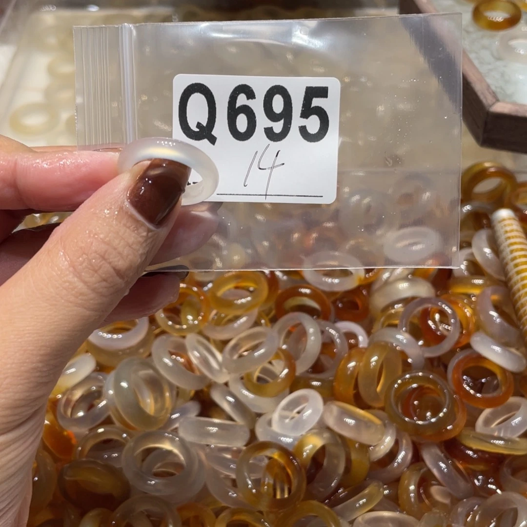 玛瑙/玉髓未镶嵌戒指695
