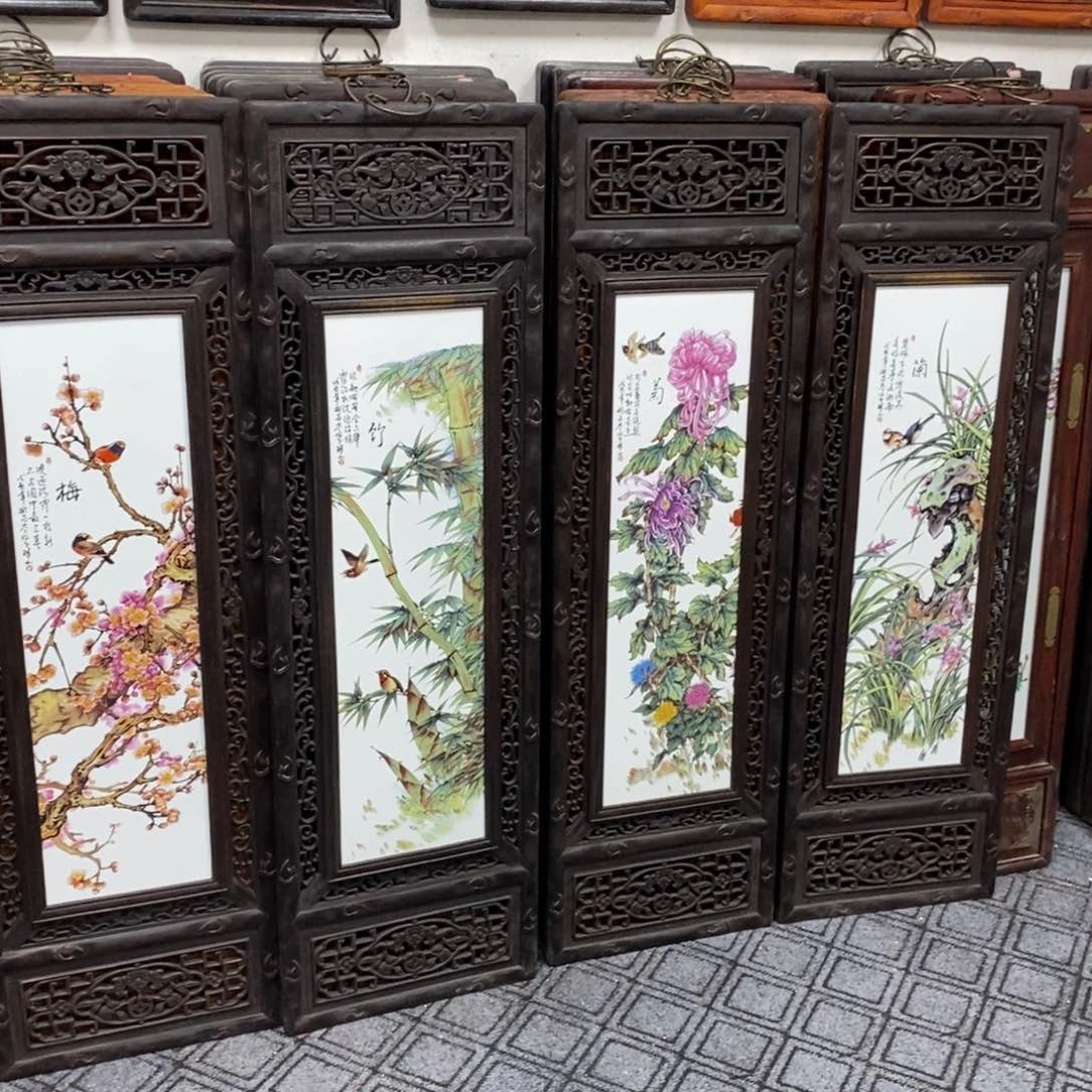 瓷片1.2*36*4景德镇瓷板画柴窑烧制