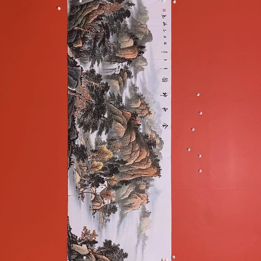 国画山水花鸟国画作品