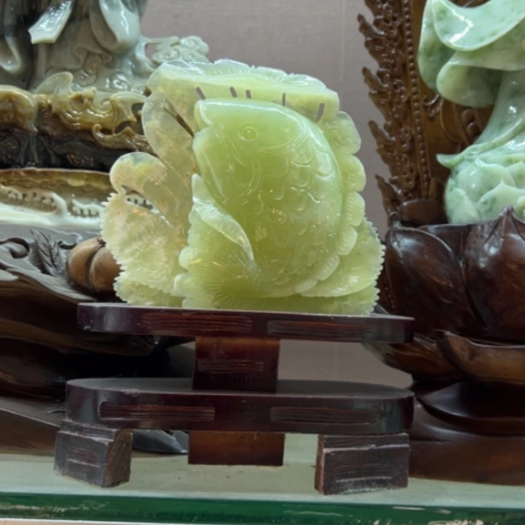 【闪购商品】玉家居摆件连年有余