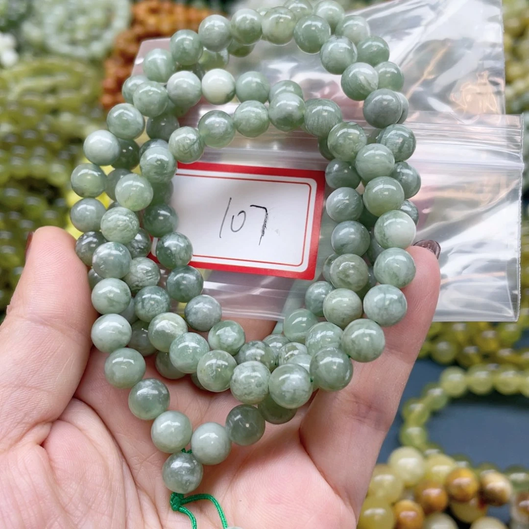 未镶嵌蛇纹石玉手链