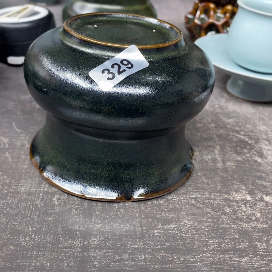 鲲***陶瓷摆件抱朴瓷器仿古微瑕