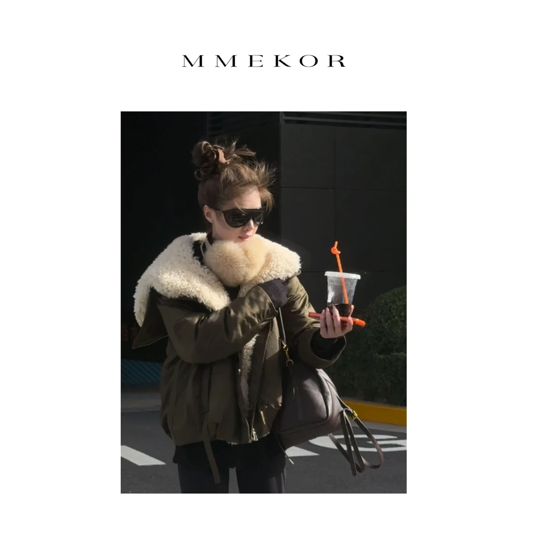 MMEKOR “巴恩白熊”羽绒服 2025新款秋款活力常青藤外套 30518