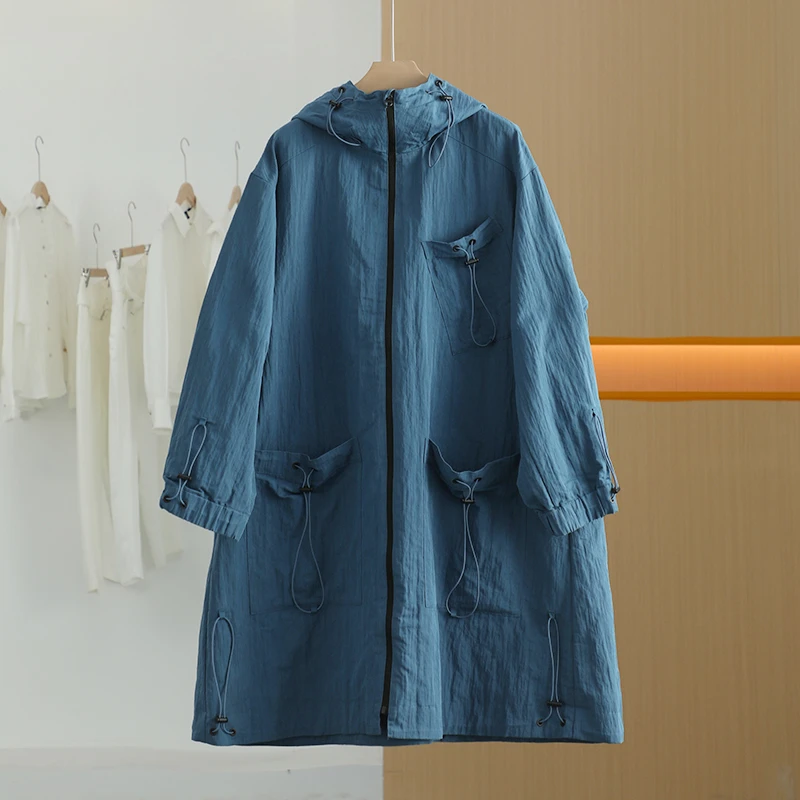 【半价q仓-唐长老自营】货号11516女装春秋长款风衣外套JTZ