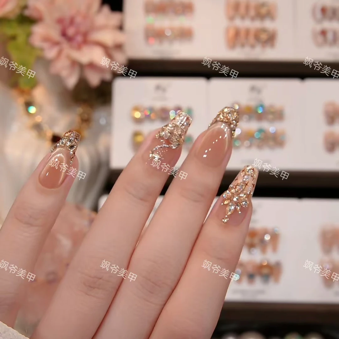 小香鹅-SAYE飒爷手工美甲-重复佩戴-掉钻包补-送工具包