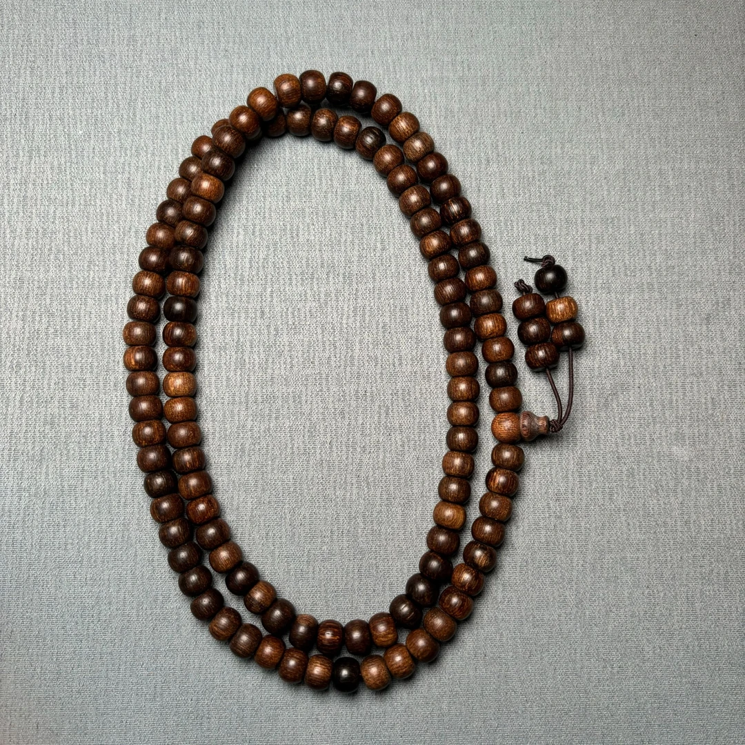 DZS030 沉香苹果珠项链尺寸约8*6mm 多样性发一件