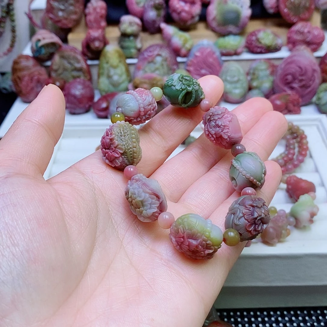 玛瑙/玉髓盐源玛瑙手链未镶嵌飞***6