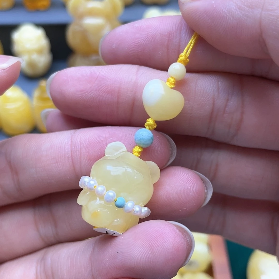 琥珀裸石未镶嵌蜜蜡