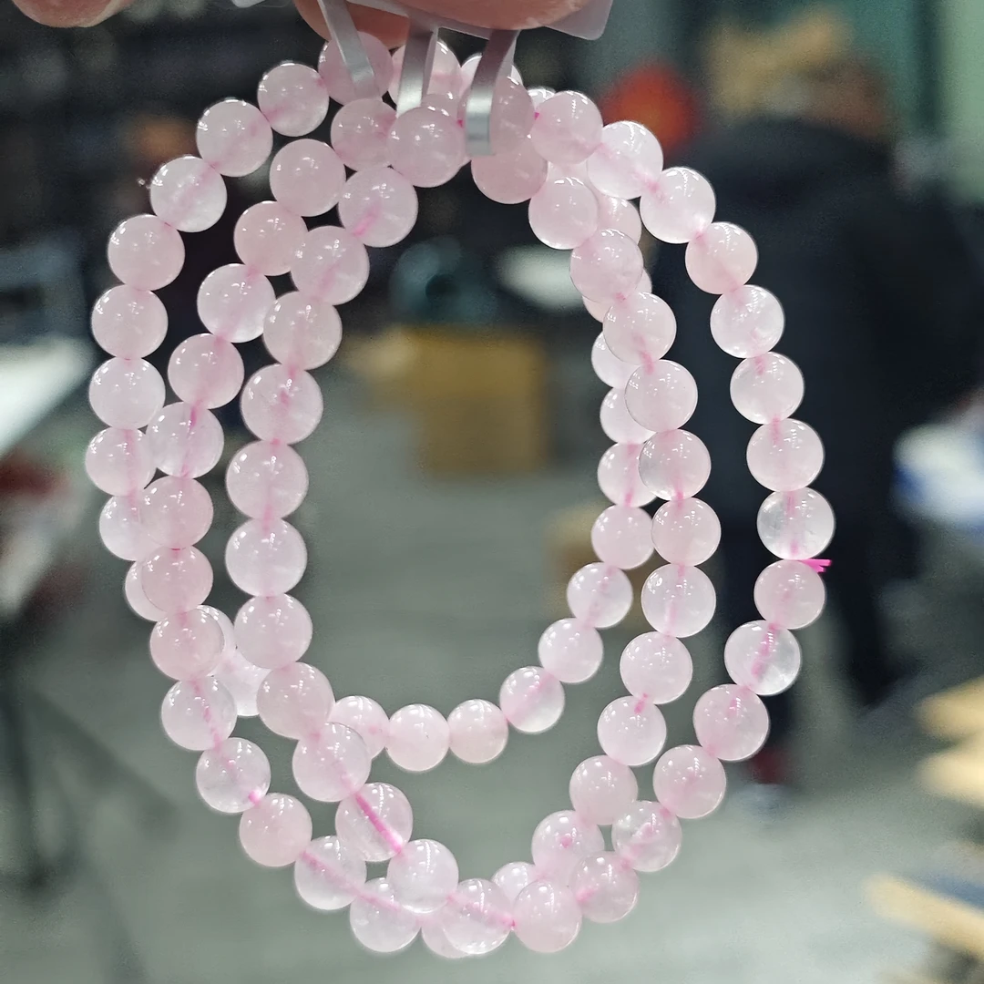 【书记甄选】天然粉水晶单圈手链 多样性发一件 约6mm GD4806