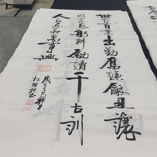 洛伊杜胜轩老师作品一副