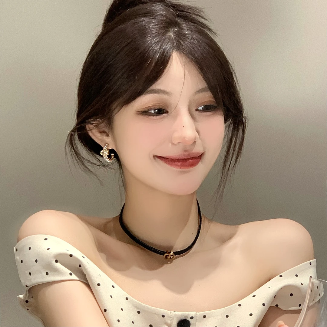 FULL GIRLISH耳环02396轻奢几何圈圈耳钉耳饰